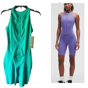 Lululemon Teal Sleeveless Zip-Up Jumpsuit